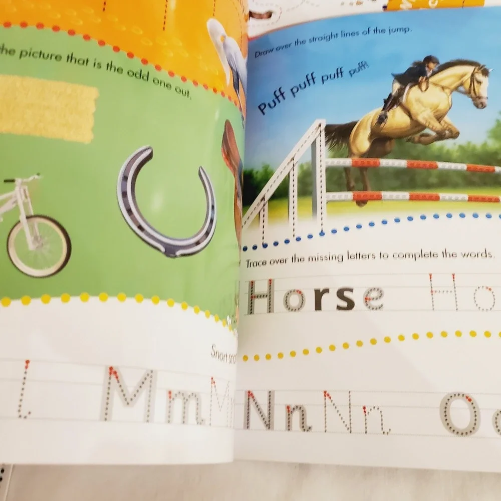 Set Of 10 Miles Kelly Wipe-Clean Activity Learn To Write Letters, Number, Colors